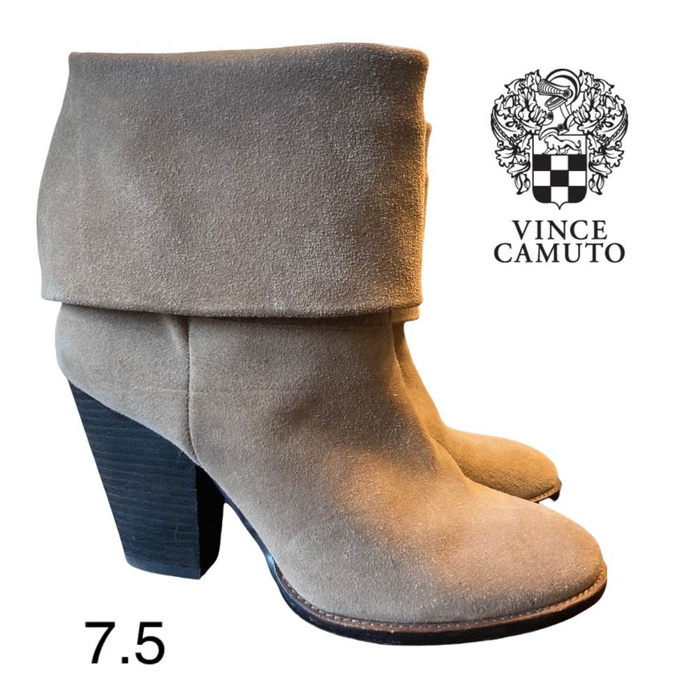 Vince Camuto Cuffed Suede Booties 🖤 7.5